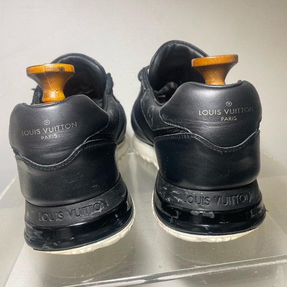 Louis Vuitton black monogram canvas and mesh run away lace up snesrkers sz 9.5 - Picture 11 of 16